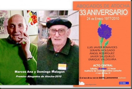 33 aniversario abogados de Atocha