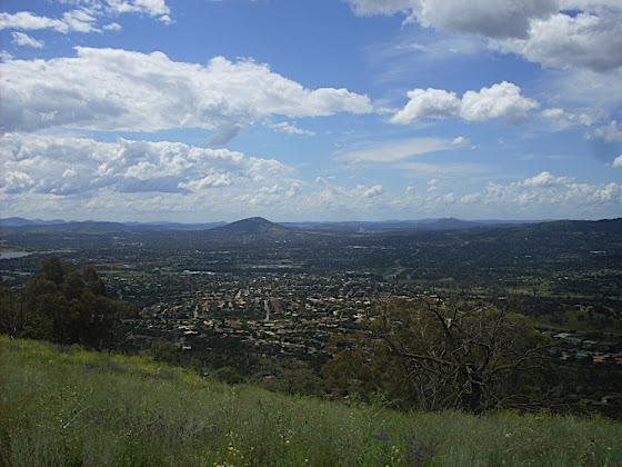 The view from Tuggeranong Hill