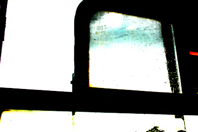 ralf kwaaknijd, mondrianification of train window, 2008