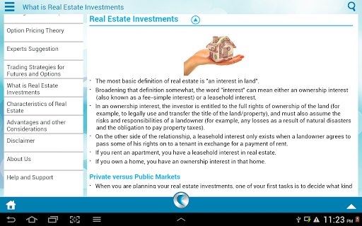 【免費書籍App】Stocks,Options and Real Estate-APP點子