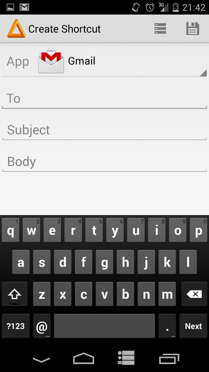 Email Yourself Screen 2