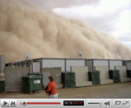 Sandstorm Moving into Al Asad, Iraq