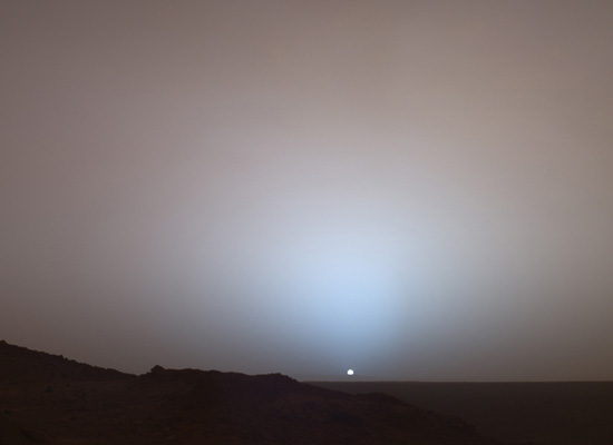 Sunset on Mars
