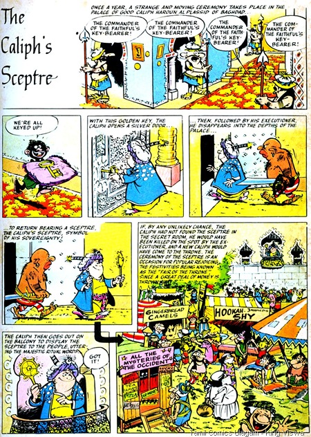 EgMont Daragud 1978 Edition IznoGoud and the Magic Computer 3rd Story Page 28 The Caliphs Sceptre Comedy Galatta in Lion Comics Issue No 147