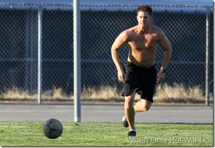 Jensen Ackles Jensen Ackles Plays Soccer