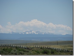 1450 View of Mountains between Medicine Bow & Hanna WY