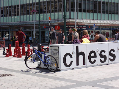 Chess in the center of the city
