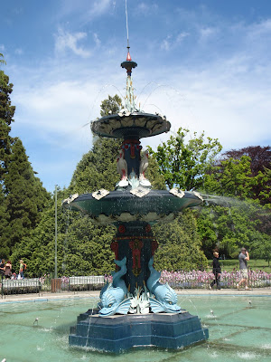 Fountain at the Christchurch Anglican Gardens
