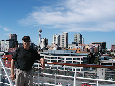 Looking back at Seattle on our Alaskan cruise. From Ten Best Reasons to Take a Cruise