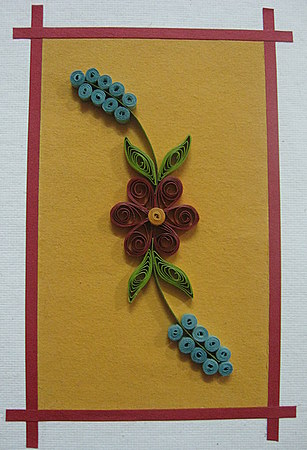 Quilling-design-red-flower