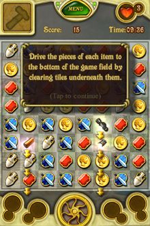 在Call of Atlantis中，通過關卡的條件是將寶物的碎片全部蒐齊