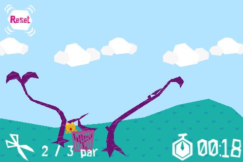 被過多的碎片卡住的外星貓