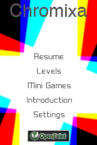 Chromixa主選單 Chromixa主選單
