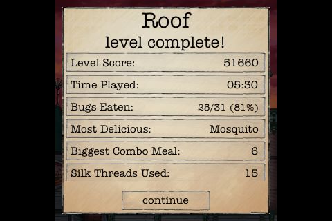 過關時也可檢視總分、遊玩時數、獵食數、今日最美味、最大連鎖及使用絲線數等資訊 過關時也可檢視總分、遊玩時數、獵食數、今日最美味、最大連鎖及使用絲線數等資訊