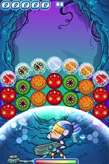 被冰凍住的小壞蛋可藉由相鄰的爆炸重返自由。