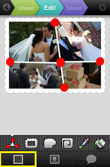 可調整外框設計、顏色、粗細大小，相片間距 ，形狀也可以隨意更改。