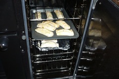 In the oven ready to roll