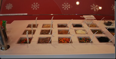 P - sweets for your frozen yoghurt