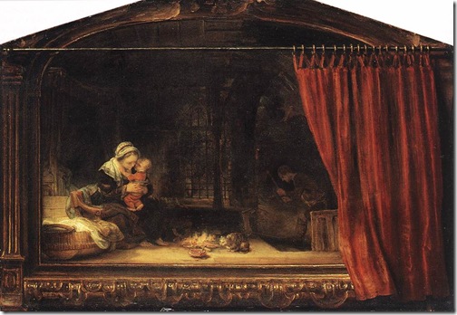 rembrandt - święta rodzina 1646