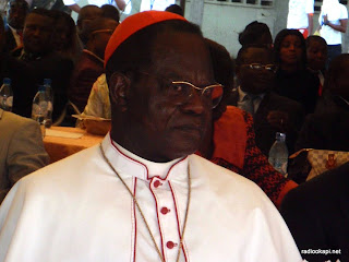  – Cardinal Laurent Mosengo Pasinya lors d'une réception à Kinshasa, janvier 2011.