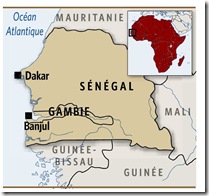 Sénégal carte