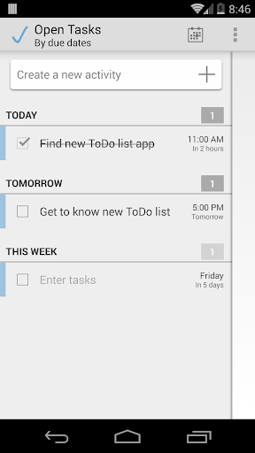 Open Tasks To-Do-List