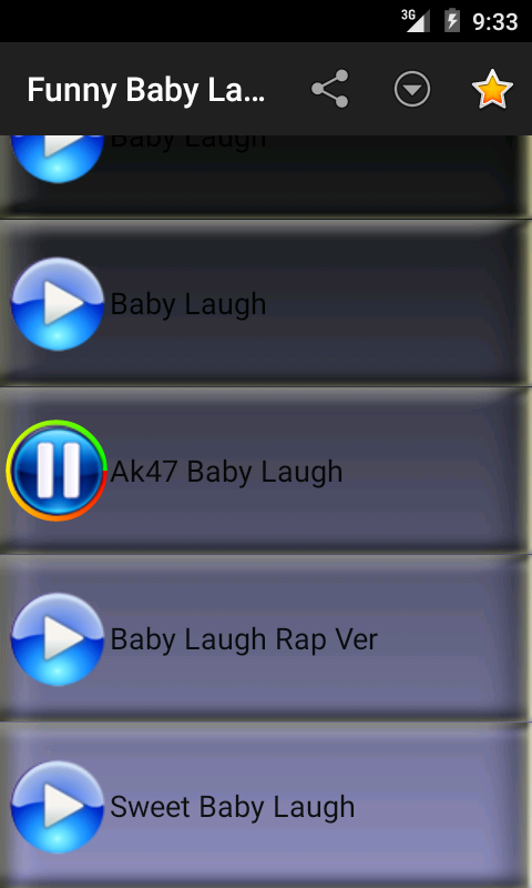 Android application Funny Baby Laugh Ringtones screenshort