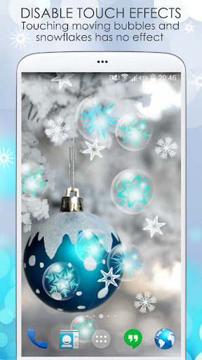 【免費個人化App】Bubbly Snowflake LiveWallpaper-APP點子