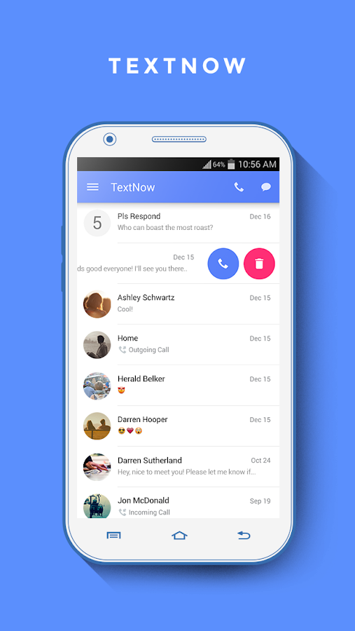    TextNow - free text + calls- screenshot  