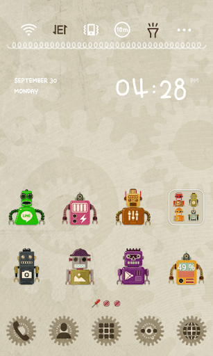 Vintage Robot Dodol Theme