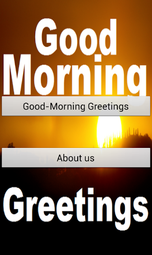 Good Morning Greetings SMS