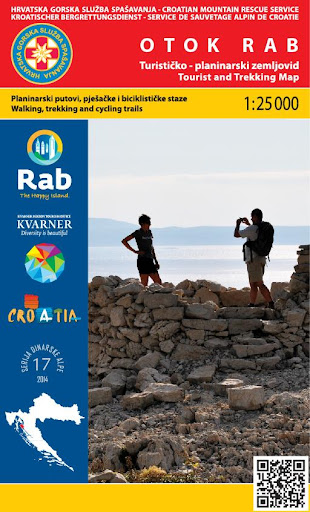 Rab biking trekking map