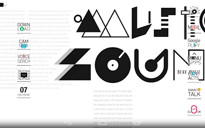 Typo White atom theme poster 7