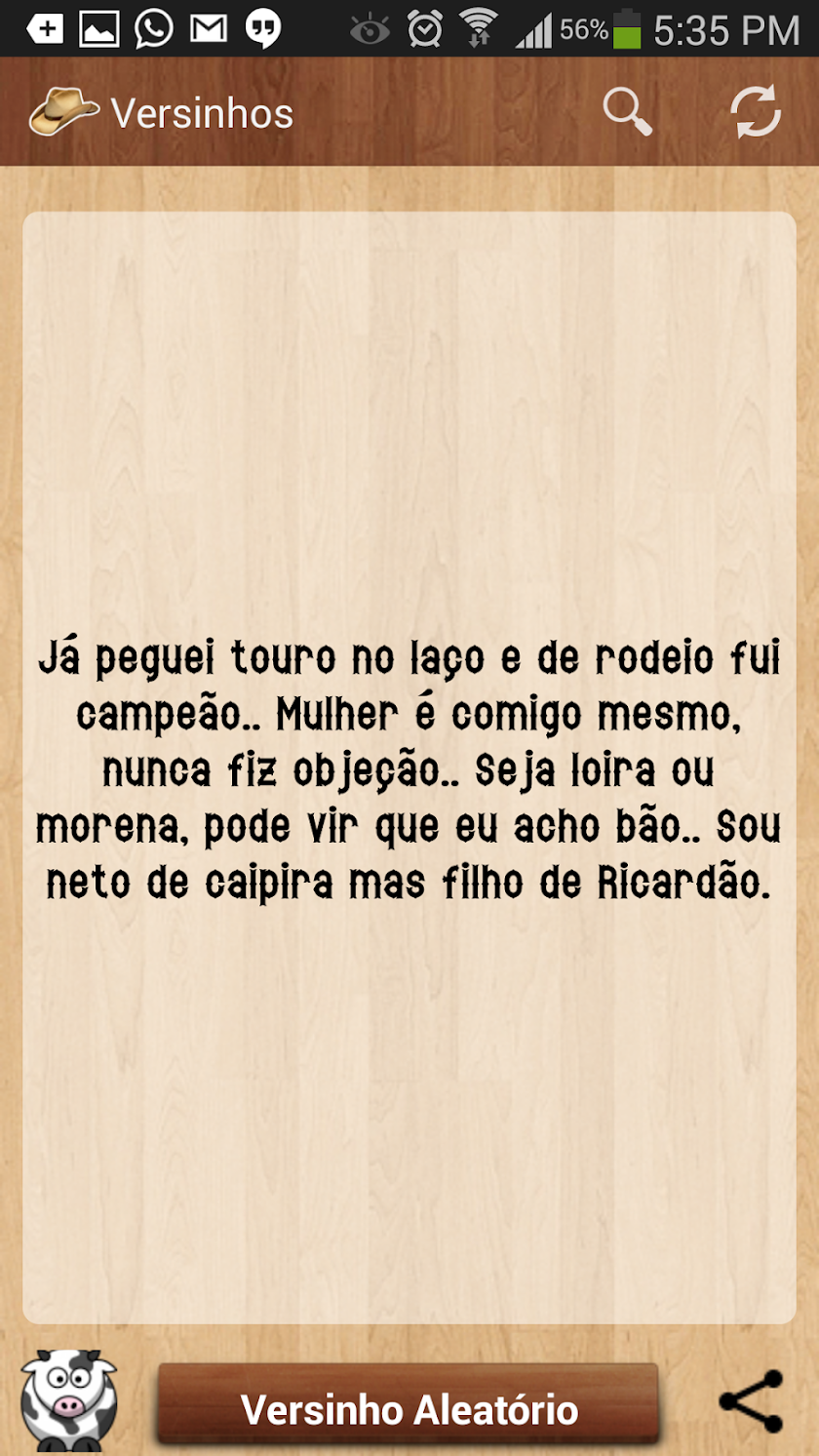 Versinhos de Rodeio Screen 1