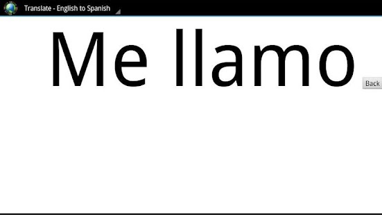 Translate - English/Spanish Screenshots 2