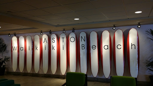 Aston Waikiki Beach Surfboard Display