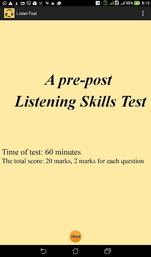 English Listening SkillsTest