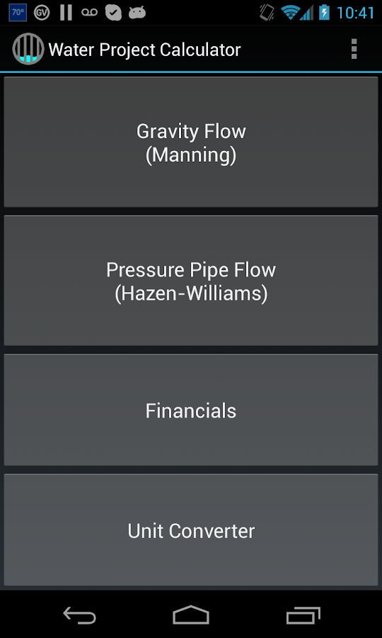    Water Project Calculator- screenshot  