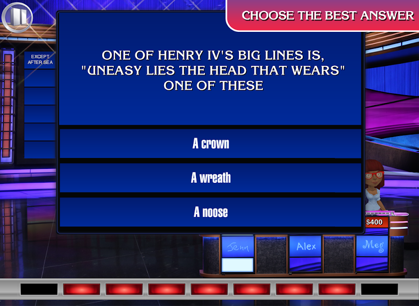 Jeopardy! Screen 3
