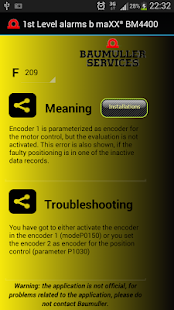 Baumuller alarms BM4400 Screenshots 2