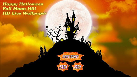 Happy Halloween Full Moon Hill - náhled