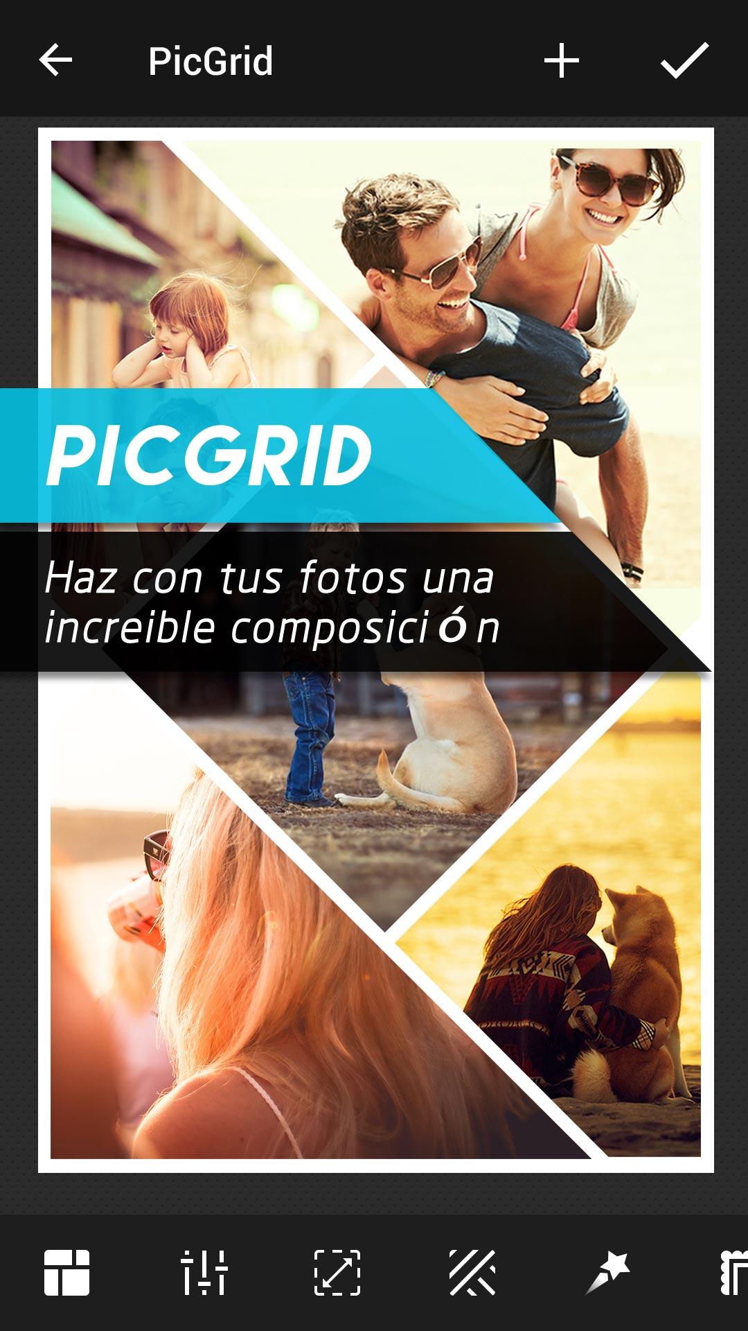 Android application PicGrid - Photo Collage Maker screenshort