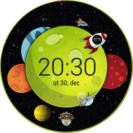 Planet Clock Zooper Widget