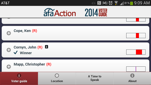 【免費教育App】AFA Action Voter Guide-APP點子