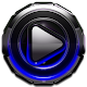 Poweramp skin Blue Glow v3.10