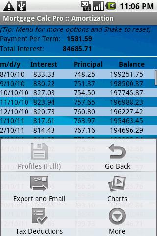 Mortgage Calculator Pro (Auto) Screen 2