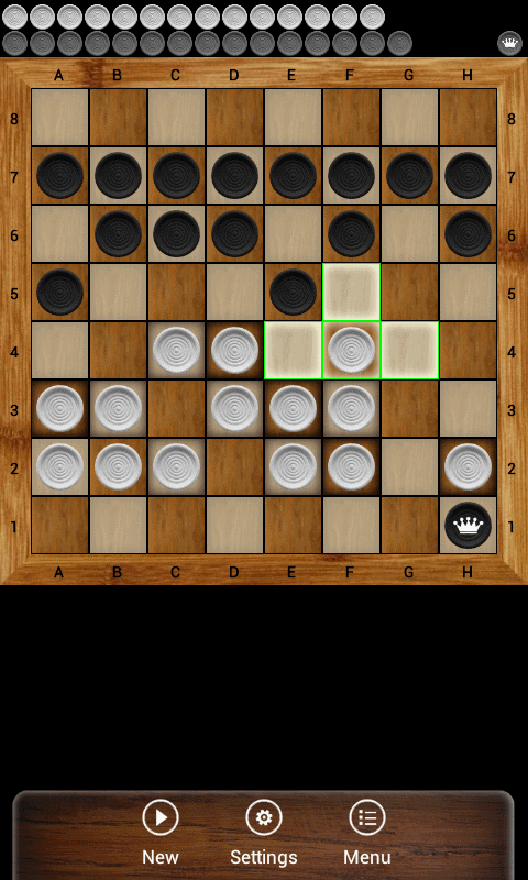 Android application Dama - Online screenshort