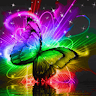 Colored Butterfly On Water Liv Application icon