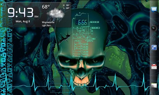 Download Biomechanical Skull Wallpaper APK for PC