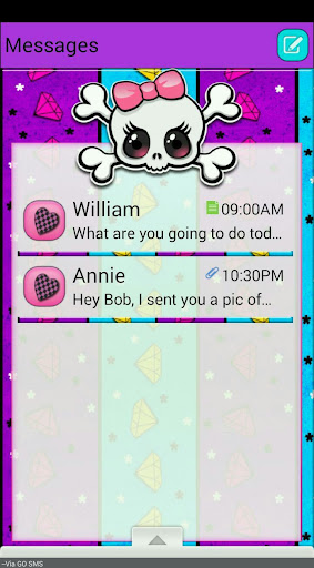 PunkPrincess GO SMS THEME